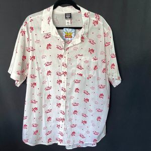 Disney Pixar Toy Story Pizza Planet Hawaiian Shirt Size XL NWT